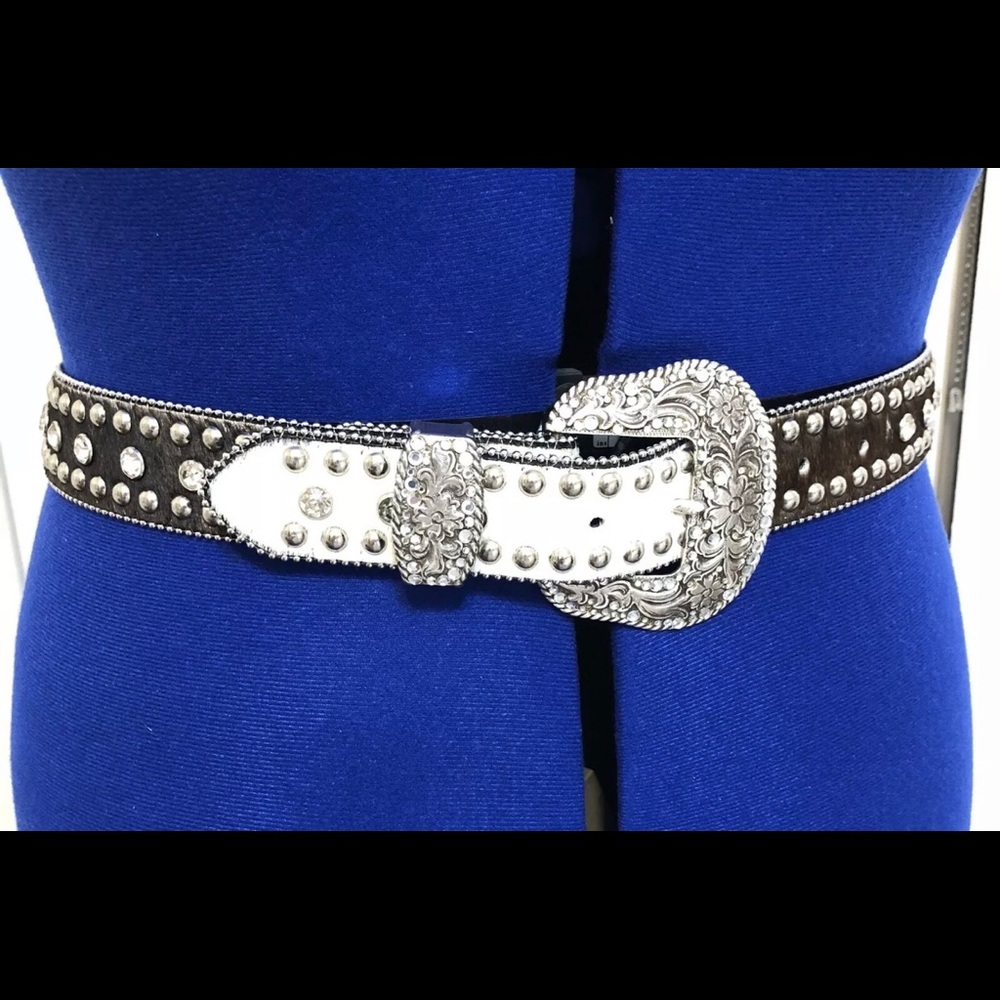 Nocona Vintage Western Bling Rhinestone Belt